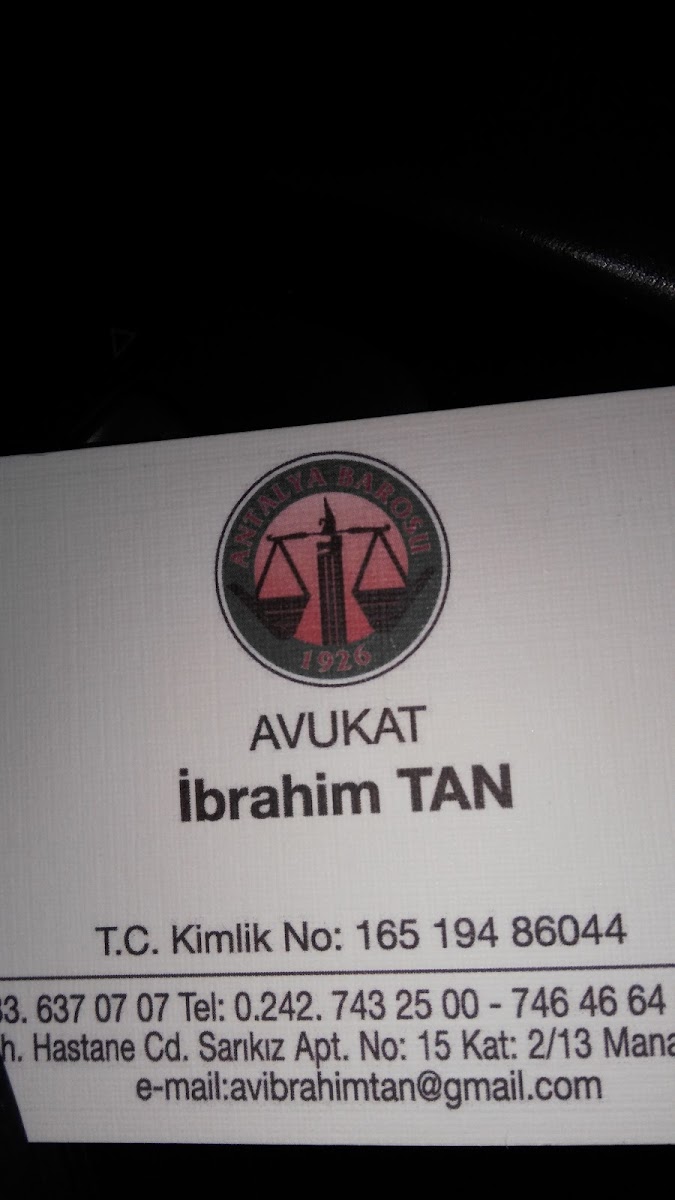 Avukatlar İbrahim Tan — Manavgat Antalya