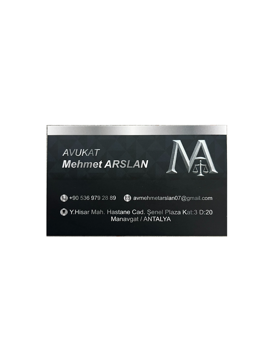 Mehmet Arslan Kurumlar hizmetleri Manavgat