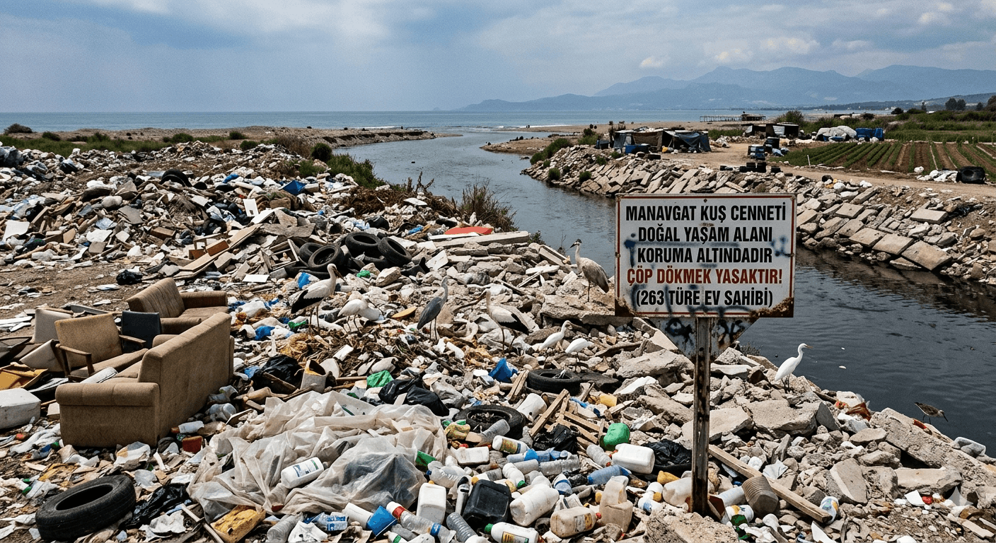 Manavgat Kuş Cenneti Çöplüğe Dönüştü 263 Kuş Türü Tehlikede