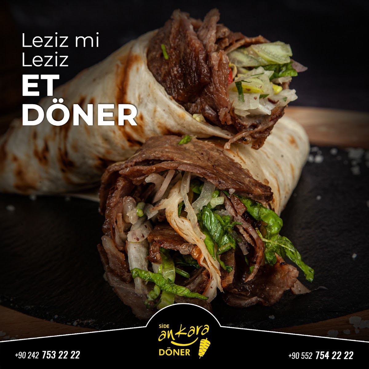ankara SìDE DöNER pide lahmacun pizza – Fotoğraf 2