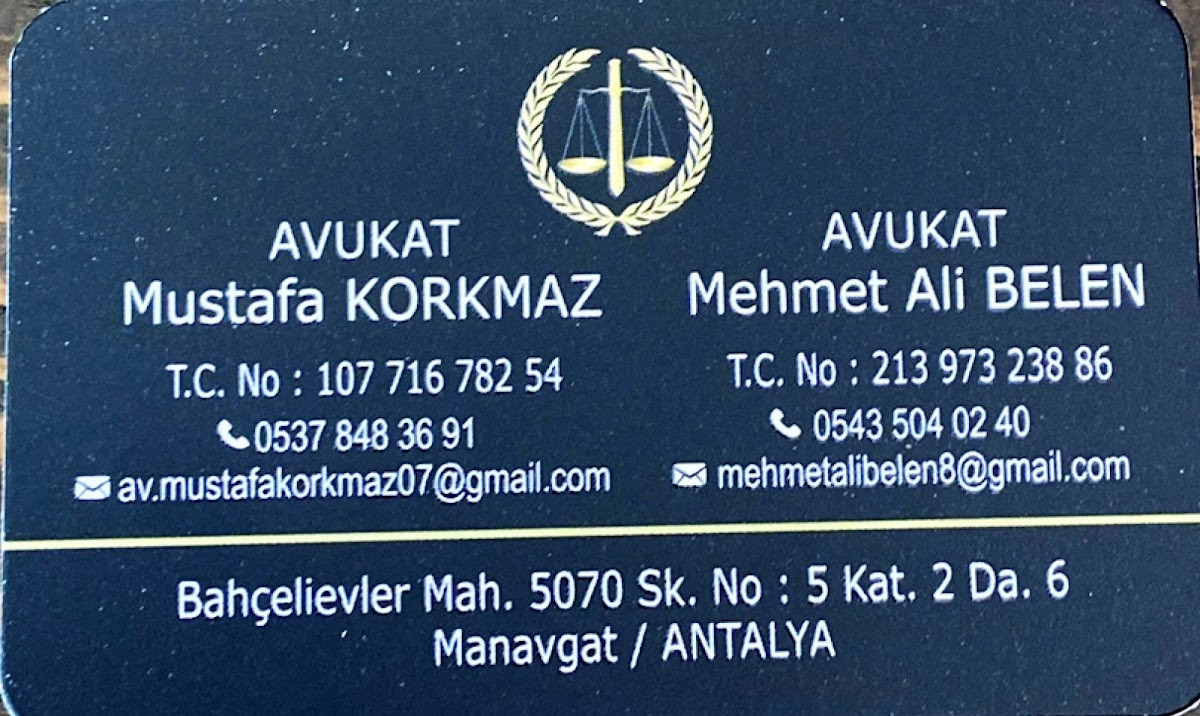 Avukat Mustafa Korkmaz - Avukat Mehmet Ali Belen Hukuk Bürosu – Fotoğraf 2