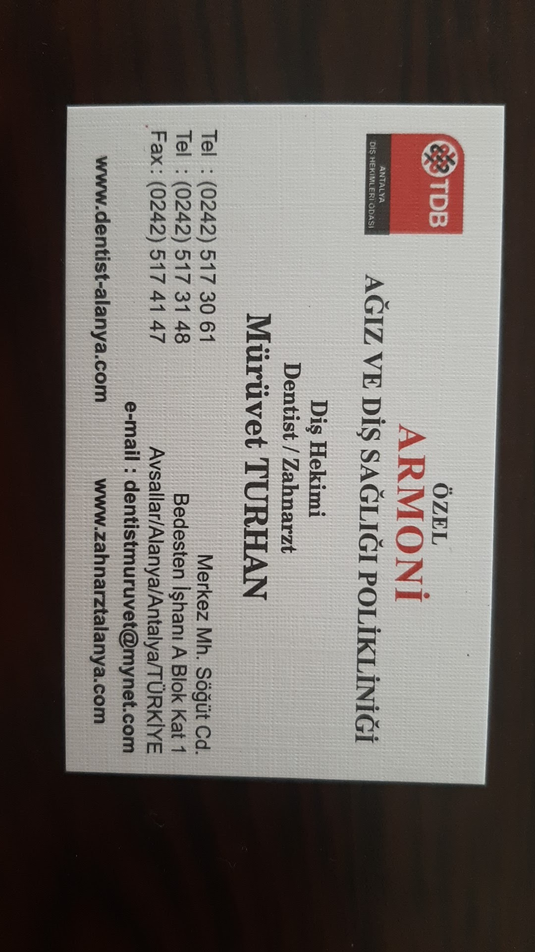 Dr. Ümit Celal Turhan & Dt Mürüvet Turhan – Fotoğraf 3