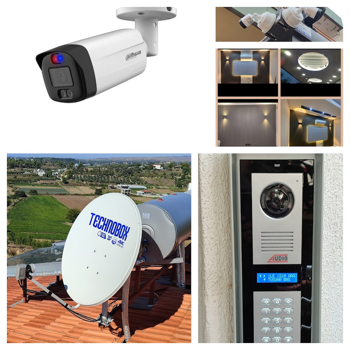 REAKTİF ELEKTRİK KAMERA UYDU GÜVENLİK – Fotoğraf 1