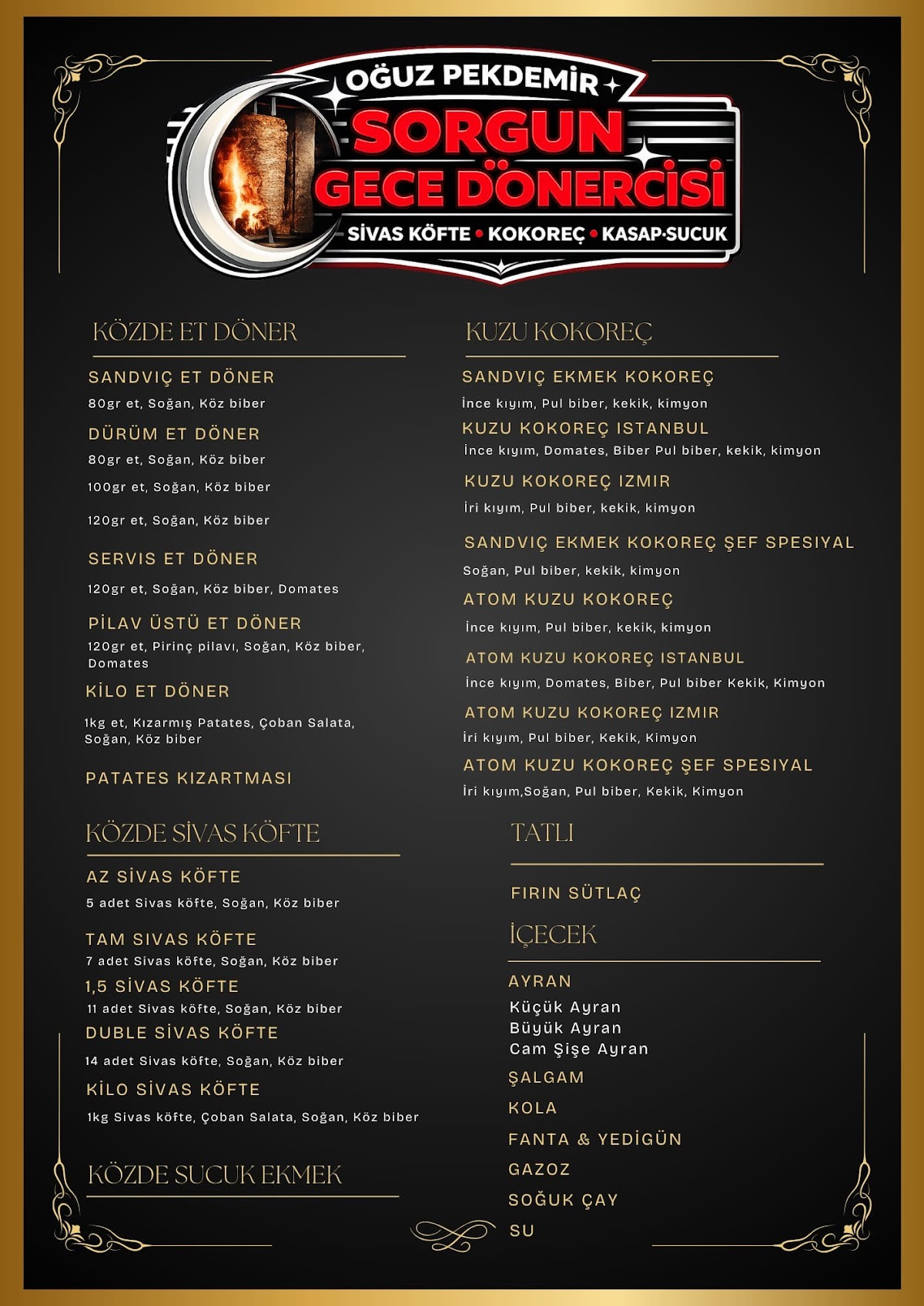 Sorgun Gece Dönercisi – Fotoğraf 5